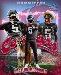 3-Star Defensive Back Braylon McDonald Commits to Washington State — image 1